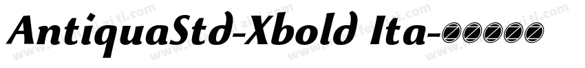 AntiquaStd-Xbold Ita字体转换